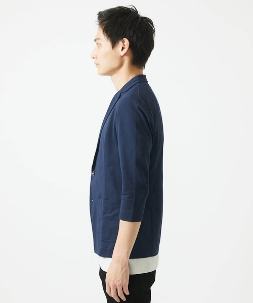 MK MICHEL KLEIN HOMME （エムケーミッシェルクランオム）の「【残りわずか！/在庫限り】トライクールカノコジャケット（テーラードジャケット・メンズ・ネイビー/ブルー・44/46/48/51）」の20枚目の写真