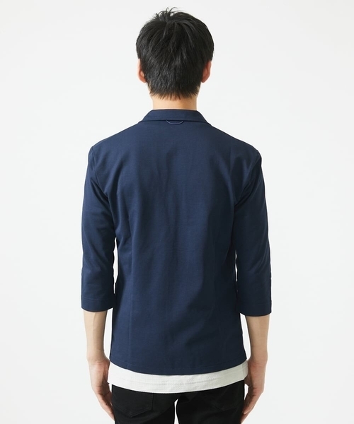 MK MICHEL KLEIN HOMME （エムケーミッシェルクランオム）の「【残りわずか！/在庫限り】トライクールカノコジャケット（テーラードジャケット・メンズ・ネイビー/ブルー・44/46/48/51）」の21枚目の写真