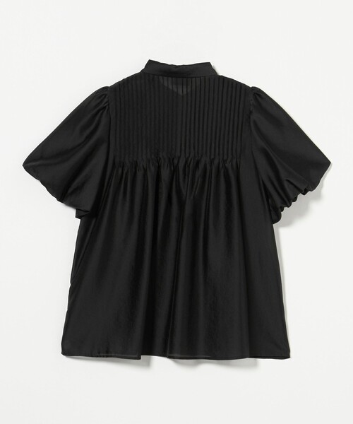 UNITED ARROWS ブラック ブラウス半袖 ボウタイ ショートスリーブ ブラウス（シャツ/ブラウス