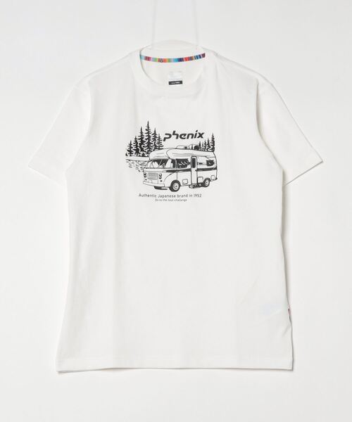 phenix（フェニックス）の「フェニックス phenix PHENIX T-SHIRTS（Tシャツ/カットソー・メンズ・チャコールグレー/オフホワイト/サックスブルー・S/M/L/LL）」の2枚目の写真