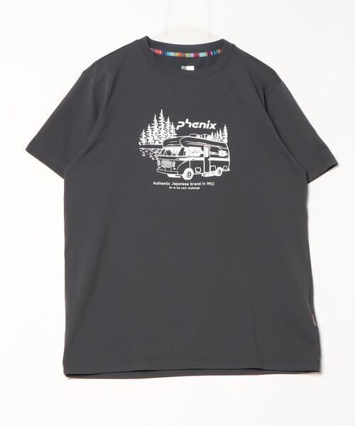 phenix（フェニックス）の「フェニックス phenix PHENIX T-SHIRTS（Tシャツ/カットソー・メンズ・チャコールグレー/オフホワイト/サックスブルー・S/M/L/LL）」の3枚目の写真