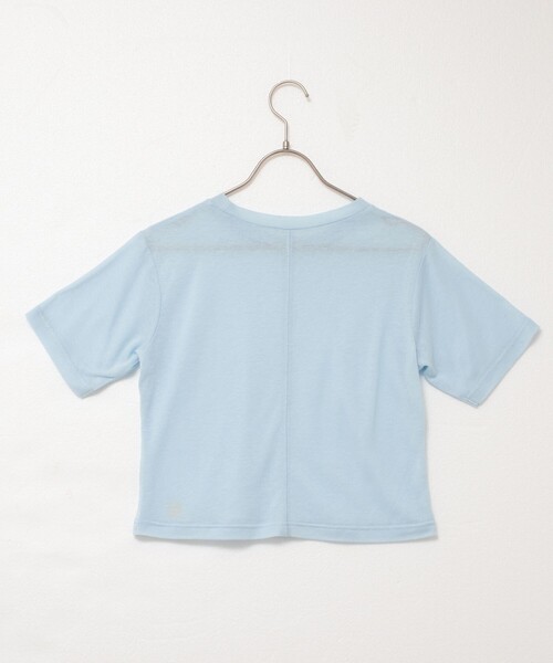 NOLLEY’S(ノーリーズ)の「【MAQWEL/マクウェル】ソフトタッチスラブショートT(Tシャツ/カットソー・レディース・ダークネイビー/ラベンダー/オリーブ/サックスブルー・FREE)」の11枚目の写真