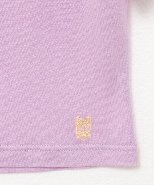 NOLLEY’S(ノーリーズ)の「【MAQWEL/マクウェル】ソフトタッチスラブショートT(Tシャツ/カットソー・レディース・ダークネイビー/ラベンダー/オリーブ/サックスブルー・FREE)」の6枚目の写真