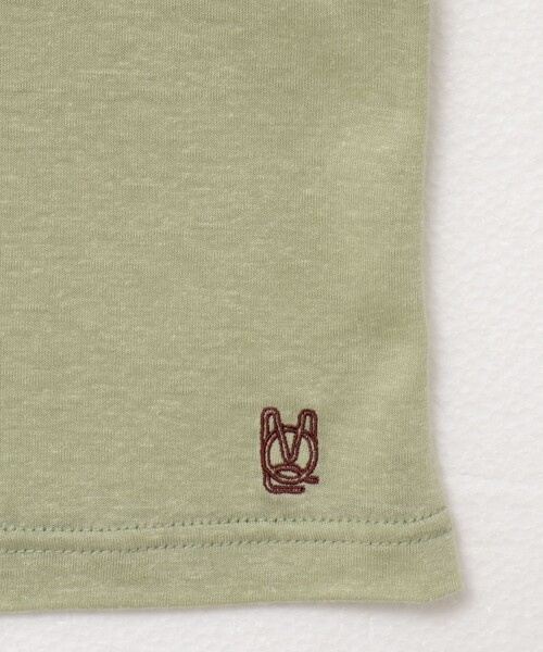 NOLLEY’S(ノーリーズ)の「【MAQWEL/マクウェル】ソフトタッチスラブショートT(Tシャツ/カットソー・レディース・ダークネイビー/ラベンダー/オリーブ/サックスブルー・FREE)」の7枚目の写真