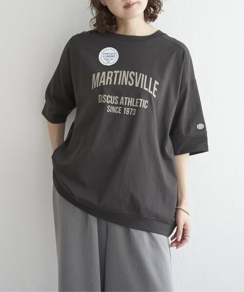 DISCUS ATHLETIC ロゴプリントルーズTシャツ（Tシャツ