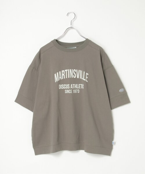 DISCUS ATHLETIC(ディスカス アスレチック)の「DISCUS ATHLETIC ロゴプリントルーズTシャツ(Tシャツ/カットソー・レディース・ブラック/サックスブルー/オフホワイト/チャコール/レッド・M)」の13枚目の写真