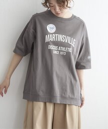 DISCUS ATHLETIC ロゴプリントルーズTシャツ