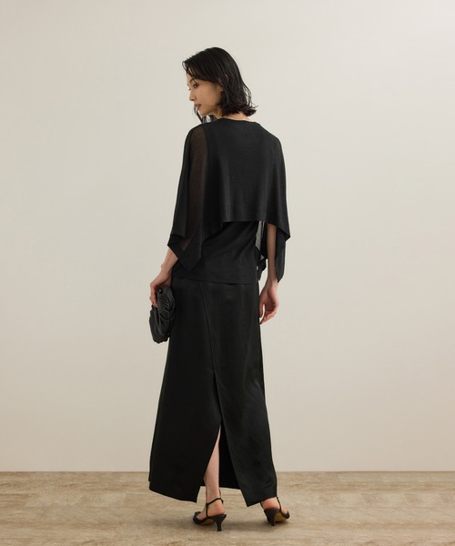 ROPE'（ロペ）の「【洗える】シアーフライスケープセットプルオーバー（Tシャツ/カットソー・レディース・ホワイト/ブルー/ブラック・FREE）」の21枚目の写真