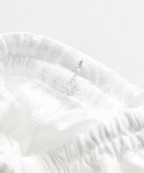 BRANSHES(ブランシェス)の「【キッズとおそろい】スカラップ刺繍トップス&ボトムスセット(その他ベビーウェア・キッズ・オフホワイト/グリーン・70/80)」の7枚目の写真