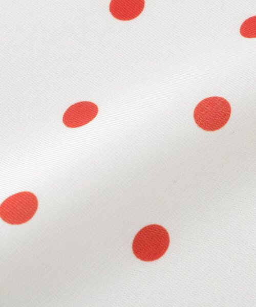 OPAQUE.CLIP（オペークドットクリップ）の「ドット柄スクエア大判スカーフ（バンダナ/スカーフ・レディース・ダークブラウン/ブラック/アイボリー・00）」の6枚目の写真