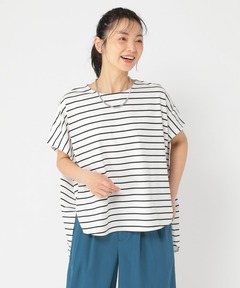 human woman / ヒューマンウーマン ◆オーガニック綿天竺半袖ボーダーＴシャツ 楽天市場】◇半袖Tシャツボーダーオーガニック綿天竺