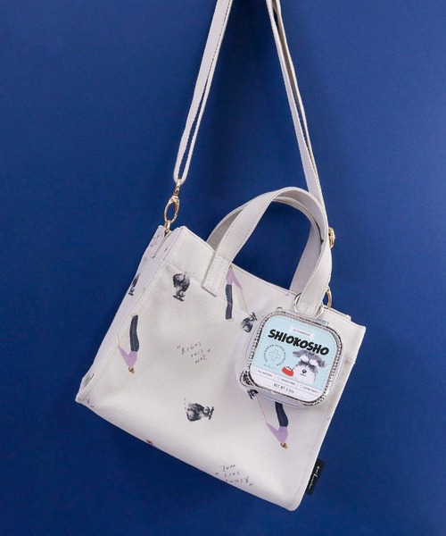 ACCOMMODE（アコモデ）の「エリクリン/スクエアミニショルダー（ショルダーバッグ・レディース・グレー/ベージュ/アイボリー・FREE）」の3枚目の写真