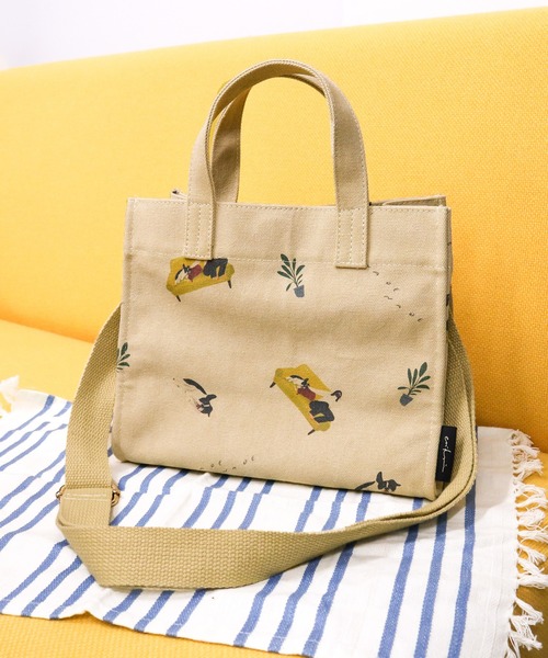 ACCOMMODE（アコモデ）の「エリクリン/スクエアミニショルダー（ショルダーバッグ・レディース・グレー/ベージュ/アイボリー・FREE）」の4枚目の写真