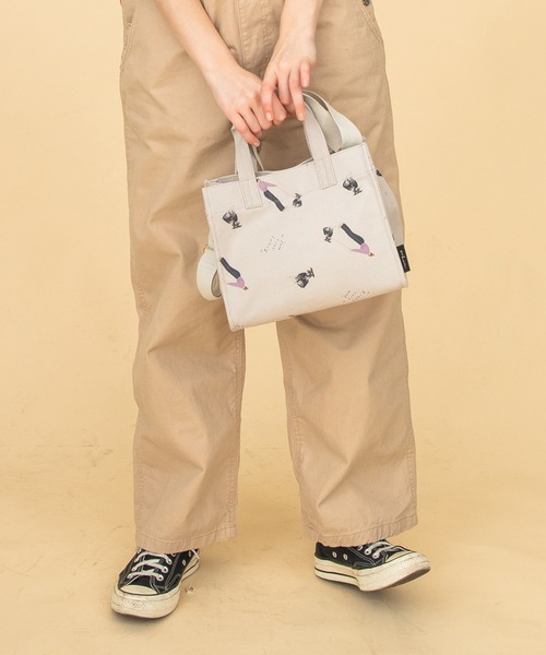 ACCOMMODE（アコモデ）の「エリクリン/スクエアミニショルダー（ショルダーバッグ・レディース・グレー/ベージュ/アイボリー・FREE）」の10枚目の写真