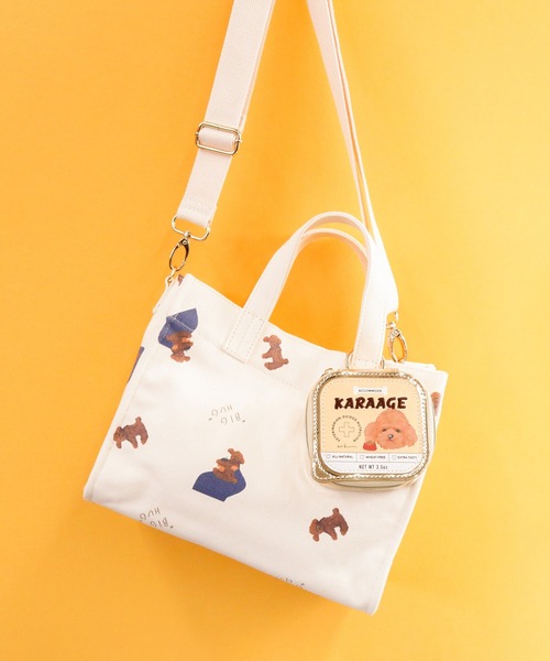 ACCOMMODE（アコモデ）の「エリクリン/スクエアミニショルダー（ショルダーバッグ・レディース・グレー/ベージュ/アイボリー・FREE）」の22枚目の写真