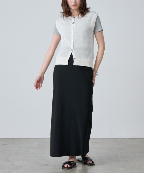 COLONY 2139（コロニートゥーワンスリーナイン）の「WEB限定 / ニットボタンベスト（ベスト・レディース・ブラック/オフホワイト/グレー・FREE）」の8枚目の写真