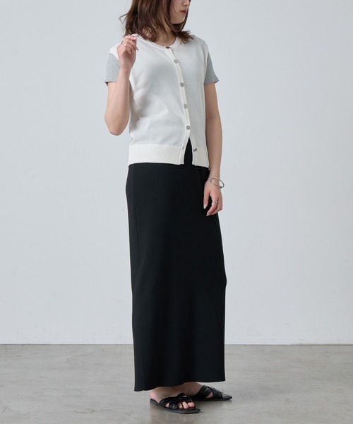 COLONY 2139（コロニートゥーワンスリーナイン）の「WEB限定 / ニットボタンベスト（ベスト・レディース・ブラック/オフホワイト/グレー・FREE）」の9枚目の写真