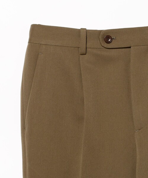 別注】ORTELO / シューカット 1プリーツ ウールギャバジン スラックス