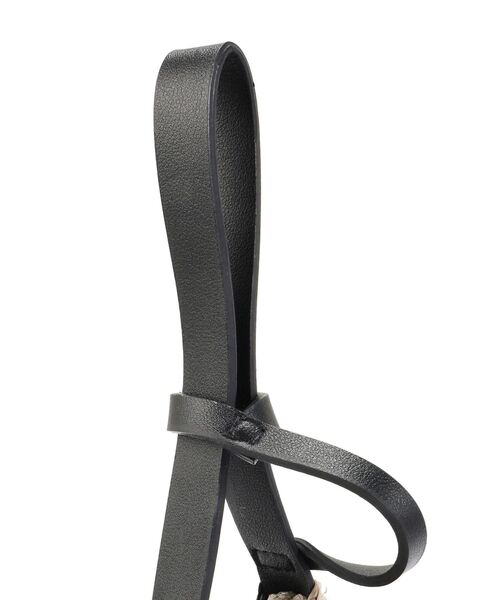 UN3D.（アンスリード）の「BICOLOR RAFFIA MINI BAG / バイカラーラフィアミニバッグ（ハンドバッグ・レディース・ブラック/オレンジ・FREE）」の14枚目の写真