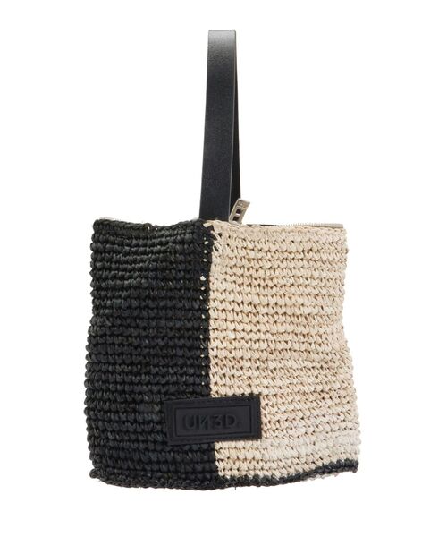 【日本未入荷】GGラフィア風生地 トートバッグ ミニ BICOLOR RAFFIA MINI BAG / バイカラーラフィアミニバッグ