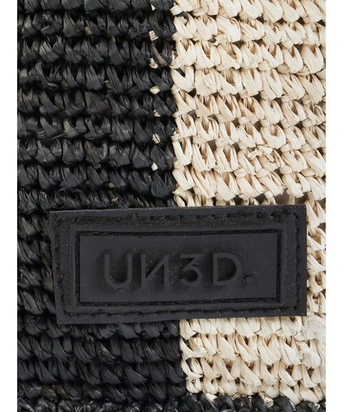 UN3D.（アンスリード）の「BICOLOR RAFFIA MINI BAG / バイカラーラフィアミニバッグ（ハンドバッグ・レディース・ブラック/オレンジ・FREE）」の19枚目の写真