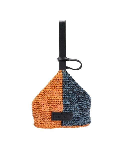 セール】BICOLOR RAFFIA MINI BAG / バイカラーラフィアミニバッグ