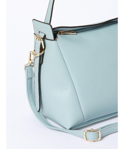 SUIT SQUARE（スーツスクエア）の「WEB限定 2WAYハンドバッグ フェイクレザー（ハンドバッグ・レディース・ブラック系/ブルー系/ライトグレー系・F）」の11枚目の写真