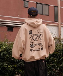 ARNOLD PARK STUDIOS / SCIENCE MULTI LOGO ZIP THROUGH HOODIE