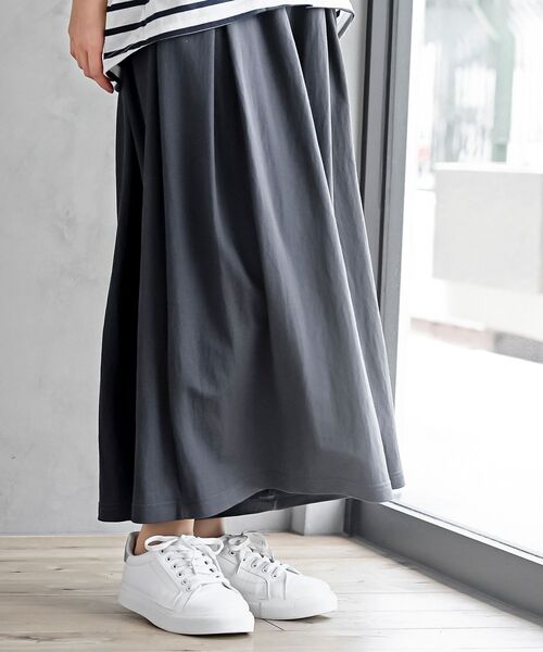 rps（アールピーエス）の「接触冷感ツータックワイドパンツ（その他パンツ・レディース・チャコールグレー/ブラック/グレイッシュベージュ/ライトカーキ・M）」の12枚目の写真