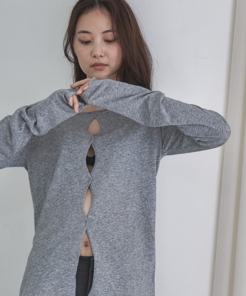 feepur(フェピュール)の「メニーホールボートシアーロンTee(Tシャツ/カットソー・レディース・ブラック/オフホワイト/グレー/オートミール・MEDIUM)」の10枚目の写真