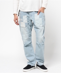 Lens Concave（レンズコンケイブ）の「パッチワークポケット イージーパンツ（デニムパンツ）」