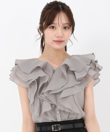 31 Sons de mode | 2025春夏新作 シアーフリルブラウス(シャツ/ブラウス)