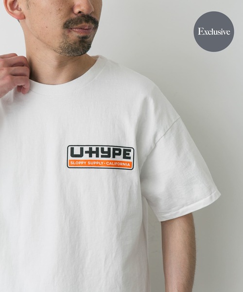 Sloppy Supply（スラッピーサプライ）の「『別注』SLOPPY SUPPLY×DOORS　UHYPE T-SHIRTS（Tシャツ/カットソー・メンズ・ホワイト/ブラック・X-LARGE/LARGE）」の2枚目の写真