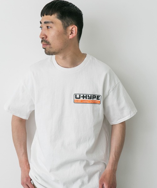 Sloppy Supply（スラッピーサプライ）の「『別注』SLOPPY SUPPLY×DOORS　UHYPE T-SHIRTS（Tシャツ/カットソー・メンズ・ホワイト/ブラック・X-LARGE/LARGE）」の5枚目の写真