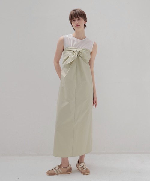 BIRGITTE HERSKIND(ビギッテヘアスキン)の「HERSKIND / Chantelle Dress(ベアトップドレス 5568202)(ワンピース・レディース・ブラック/グリーン・34)」の2枚目の写真