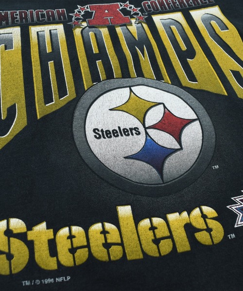 LABORATORY R(ラボラトリーアール)の「【ヴィンテージ古着】90’s SALEM “NFL Pittsburgh steelers” ホッケー Tシャツ USA製(Tシャツ/カットソー・メンズ・ブラック・LARGE)」の8枚目の写真