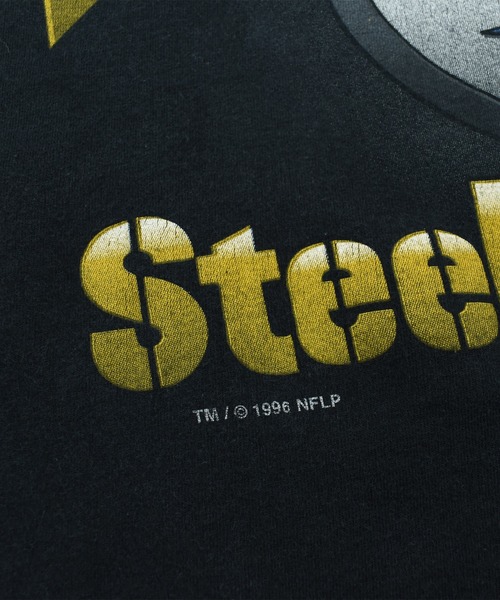 LABORATORY R(ラボラトリーアール)の「【ヴィンテージ古着】90’s SALEM “NFL Pittsburgh steelers” ホッケー Tシャツ USA製(Tシャツ/カットソー・メンズ・ブラック・LARGE)」の6枚目の写真