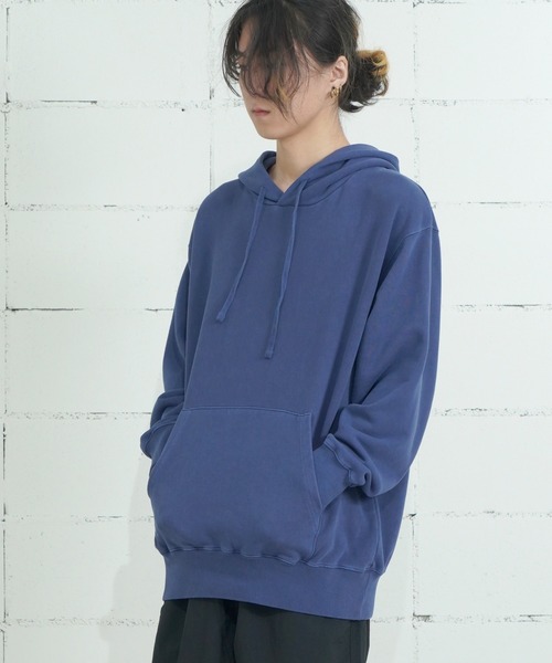 FIEVOLE(フィエボーレ)の「FIEVOLE ピグメントパーカー(Tシャツ/カットソー・メンズ・ネイビー/ナチュラル・X-LARGE/LARGE)」の2枚目の写真