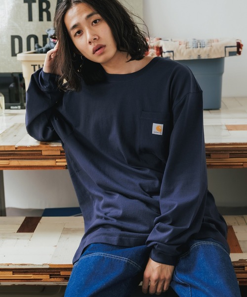 セール】Carhartt/カーハート WORKER POCKET LS T-SHIRTS ロング
