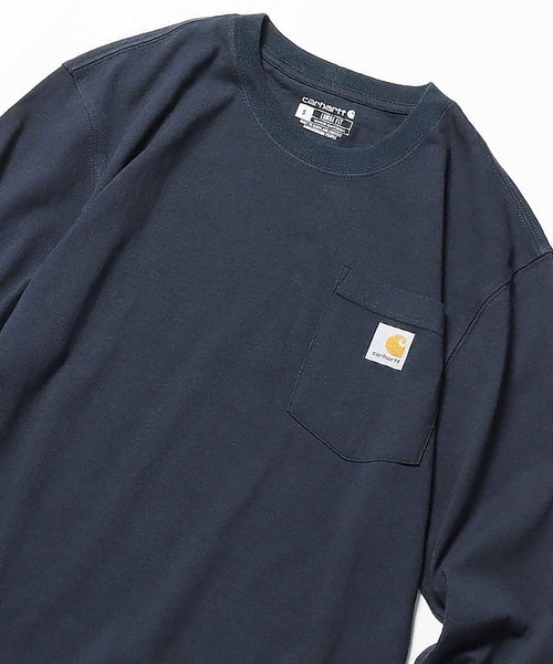 Carhartt(カーハート)の「Carhartt/カーハート WORKER POCKET LS T-SHIRTS ロングスリーブT ビッグシルエット 長袖 ロンT 秋服 2026年秋冬(Tシャツ/カットソー・メンズ・チャコール/ヘザーグレー/ブラック/バーガンディー/ダークブラウン/ホワイト/ネイビー・S/L/M/XL)」の15枚目の写真