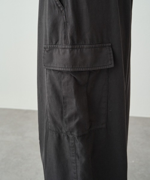 PUAL CE CIN（ピュアルセシン）の「カーブシルエットカーゴパンツ（カーゴパンツ・レディース・ブラック/カーキ・FREE）」の17枚目の写真