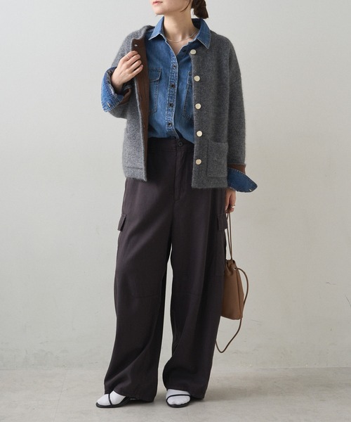 カーブシルエットカーゴパンツ（カーゴパンツ）｜PUAL CE CIN