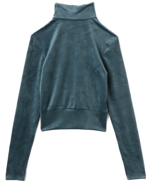 adidas(アディダス)の「adidas Essentials Velvet Fitted Track Top / アディダス エッセンシャルズ ベルベット フィッティド トラックトップ(ジャージ・レディース・グリーン・S/L/M)」の7枚目の写真
