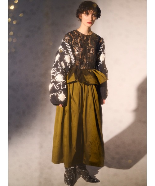 sara mallika(サラ マリカ)の「DEEPIKA TAPE EMB JACKET(その他アウター・レディース・パープル/ブラック・FREE)」の5枚目の写真