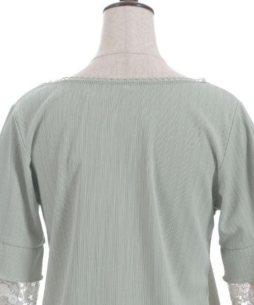 axes femme(アクシーズファム)の「カラーチュールレースプルオーバー(Tシャツ/カットソー・レディース・パープル/ブラック/キナリ/グリーン・FREE)」の15枚目の写真