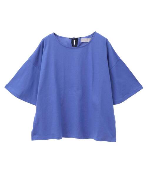LOGEMENT DE CLAIRE(ロジュモンドクレール)の「バックリボン5分袖プルオーバー(Tシャツ/カットソー・レディース・ブラック/オフホワイト/ブルー・FREE)」の19枚目の写真