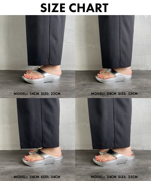 PAES（ペイズ）の「[PAES/ペイズ] FLIP FLOP COATING リカバリーサンダル（サンダル・レディース・シルバー/ダークグレー・22/23/24/25）」の22枚目の写真