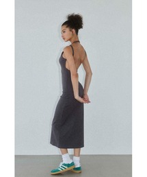 ALEXIA STAM | Wellness Open Back Rib Long Dress /パッドinオープンバックロングドレス(ワンピース)