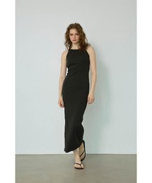 ALEXIA STAM | Wellness Open Back Rib Long Dress /パッドinオープンバックロングドレス(ワンピース)