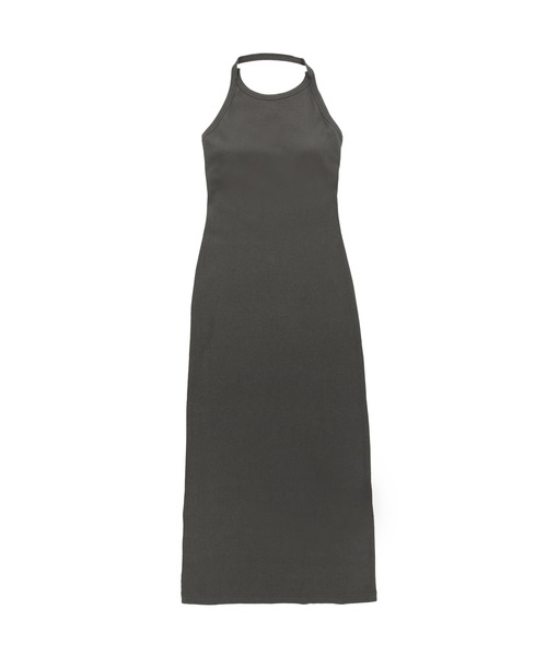 Wellness Open Back Rib Long Dress /パッドinオープンバック